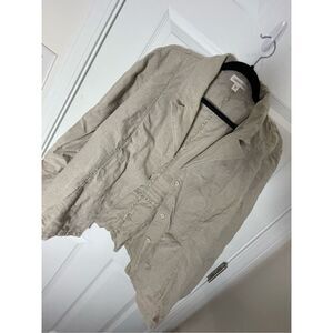 Coldwater Creek women’s linen jacket tan size 20